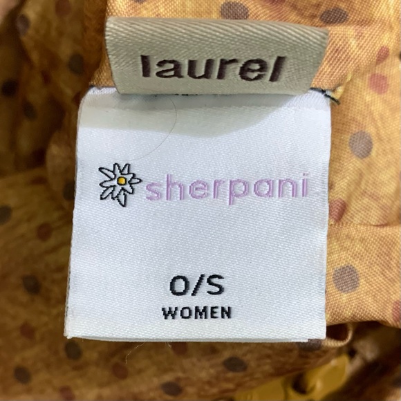 SHERPANI Beige CANVAS Brown ECO-Leather LAUREL Shoulder BAG Tote NATURAL Purse - Picture 7 of 10